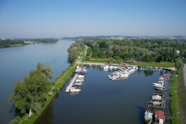 Camping und Pension Au an der Donau Luftaufnahme © Camping und Pension Au an der Donau Camping und Pension Au an der Donau Luftaufnahme