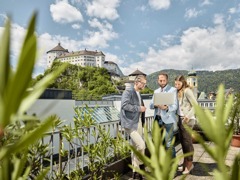 Dachterrasse mit Festungsblick © TVB Kufstein Dachterrasse mit Festungsblick