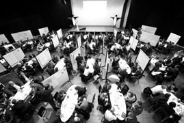 Arbeitsgruppen in der Grand Hall © EBR Arbeitsgruppen in der Grand Hall