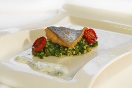 Lachsforelle auf Buchweizensalat © KWP Lachsforelle auf Buchweizensalat