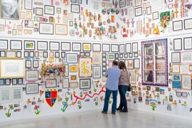 Garber Salon im museum gugging, Installation von Johann Garber © NÖ Museum Betriebs GmbH, Ludwig Schedl Garber Salon im museum gugging, Installation von Johann Garber