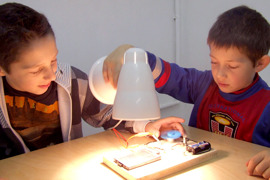 Experimnete Energie mit Solarbrett