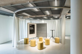 Mögliches Workshop-Setting im LENDHAFEN © Lupi Spuma Mögliches Workshop-Setting im LENDHAFEN