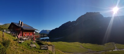 Aussicht von der Hütte auf den See © Christoph Weitz Aussicht von der Hütte auf den See