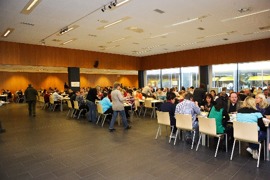 Blick in den Speisesaal © Betriebsküche d. Amtes d. OÖ Landesregierung Blick in den Speisesaal