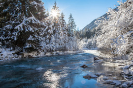 Pitztaler Bach im Winter