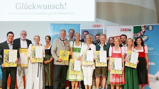 Verleihung des Österreichischen Umweltzeichens an Alpbacher Betriebe Verleihung des Österreichischen Umweltzeichens an Alpbacher Betriebe