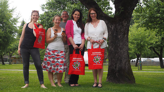 Die BloggerInnen am Campingplatz in Kärnten Die BloggerInnen am Campingplatz in Kärnten