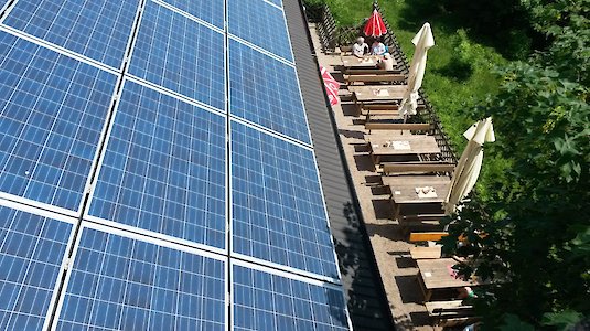 Solaranlage des Höllensteinhauses Solaranlage des Höllensteinhauses