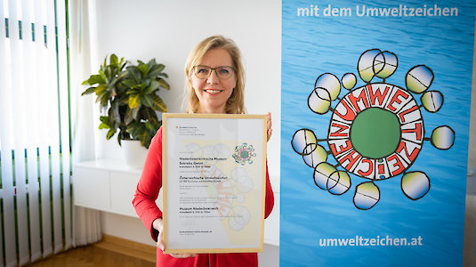Umweltzeichen Urkundenverleihung via Foto. Copyright by BMK. Cajetan Perwein. Umweltzeichen Urkundenverleihung via Foto. Copyright by BMK. Cajetan Perwein.