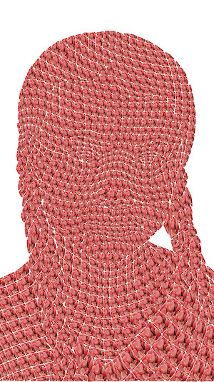 Ausstellung MAK: CLIMATE CARE_Greta Thunberg (Blutkörperchen), 2019. Ausstellung MAK: CLIMATE CARE_Greta Thunberg (Blutkörperchen), 2019.