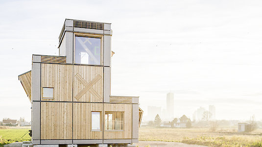 Bild vom Prototyp des Hauses Bild vom Prototyp des Hauses