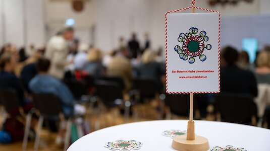 Umweltzeichen Tischfahne