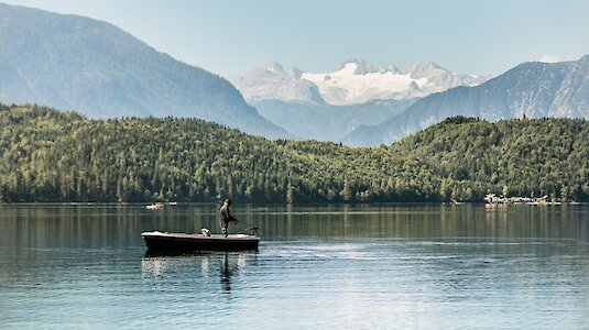 Fischerboot am Altausseer See